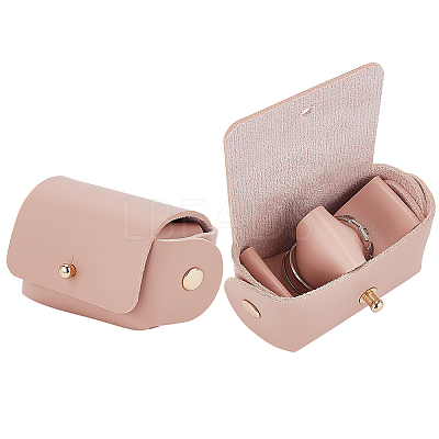 PU Imitation Leather Wedding Ring Pouch ABAG-WH0045-10C-1