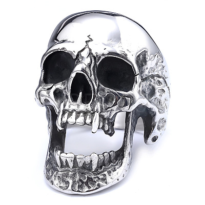 Skull 304 Stainless Steel Finger Rings for Men FS-WGF2445-02-1