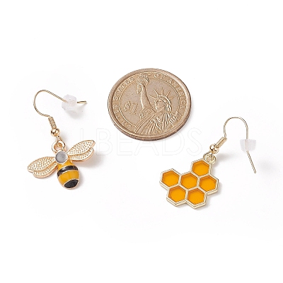 Alloy Enamel Pendant Dangle Earrings Sets EJEW-JE05126-1