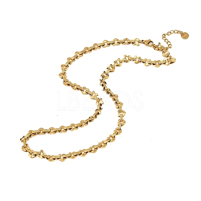 304 Stainless Steel Link Chain Necklaces for Women SA-CBAABBA-06G-1