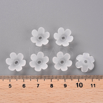 Frosted Acrylic Bead Caps MACR-S371-07A-701-1