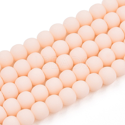 Opaque Glass Beads Strands LS-GLAA-T032-P4mm-MD09-1