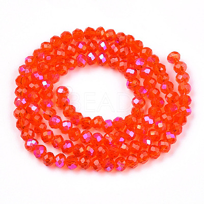 Electroplate Glass Beads Strands EGLA-A034-T2mm-L29-1