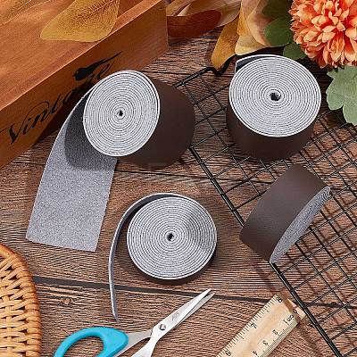 Flat Microfiber Imitation Leather Cord LC-WH0006-07B-03-1
