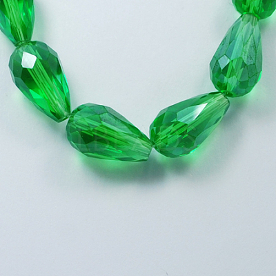 Electroplate Glass Beads Strands EGLA-R008-15x10mm-3-1