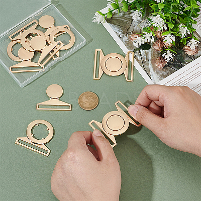 6Sets Zinc Alloy Side Release Buckles FIND-BC0013-98A-1