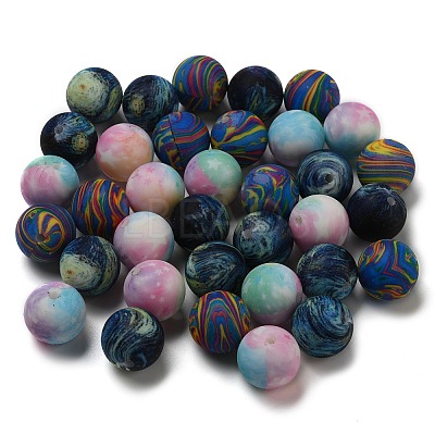 48Pcs 3 Colors Silicone Beads FIND-C0002-16-1