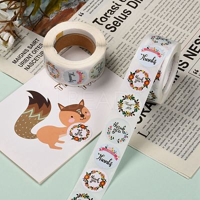 1 Inch Thank You Stickers DIY-G013-A07-1