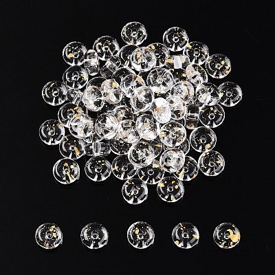 Electroplate Transparent Colours Rainbow with Glitter Powder Glass Seed Beads SEED-T007-04B-1