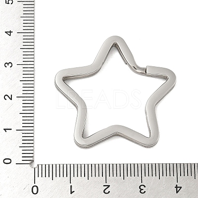 304 Stainless Steel Split Key Rings Hand Polished STAS-D144-01A-P-1