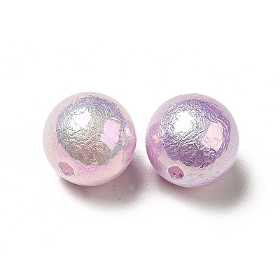 UV Plating Iridescent ABS Plastic Beads SACR-A001-05D-1