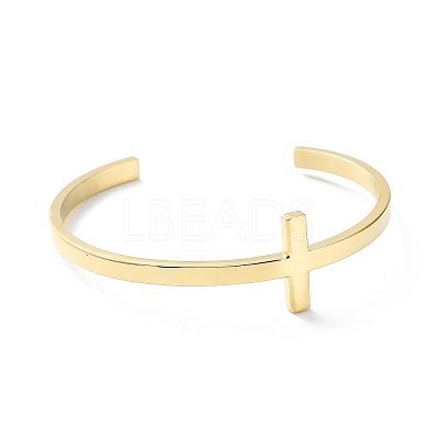 304 Stainless Steel Cuff Bangles BJEW-G685-01D-1
