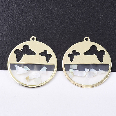 Epoxy Resin Pendants RESI-S365-78B-1