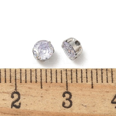 Round Stainless Steel Prong Settings STAS-M104-01C-1