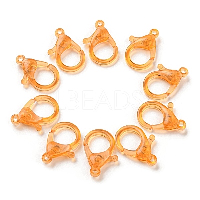 Transparent Plastic Lobster CLaw Clasps KY-H005-A03-1