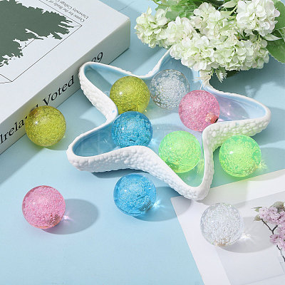 10Pcs 5 Colors Resin Round Thumb Grip Cap DIY-CA0006-79-1