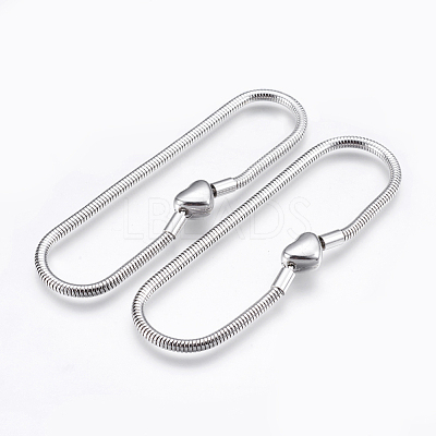 Tarnish Resistant 304 Stainless Steel European Style Chains Bracelet Making STAS-E428-10A-P-1