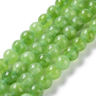 Dyed Natural Malaysia Jade Beads Strands G-G021-02A-04-1