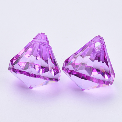 Transparent Acrylic Pendants TACR-Q260-D-V-1