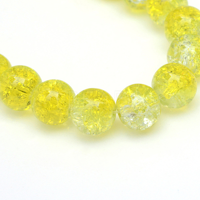 Baking Paint Crackle Glass Beads Strands X-CCG-S001-10mm-04-1