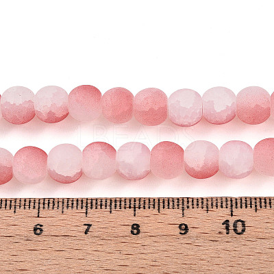 Crackle Glass Beads Strands GLAA-N009-8mm-03-1