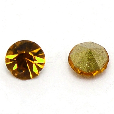 Glass Rhinestone Cabochons RGLA-WH0005-02A-1