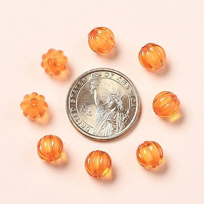 Autumn Theme Transparent Acrylic Beads X-TACR-S089-10mm-11-1
