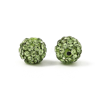 Pave Disco Ball Beads X-RB-H258-8MM-214-1