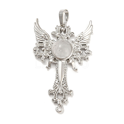 Natural Quartz Crystal Big Pendants G-G009-01P-12-1