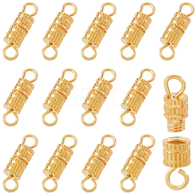 100Pcs Alloy Screw Clasps FIND-SC0012-07G-1