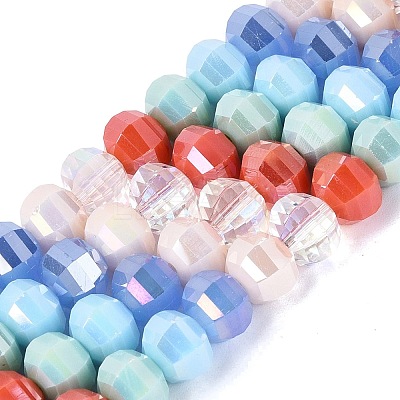 Electroplate Mixed Styles Glass Beads Strands EGLA-N022-14A-A10-1