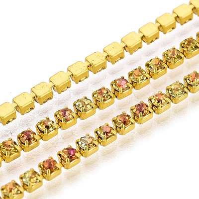 Iron Rhinestone Cup Chains CH-N005-05A-1