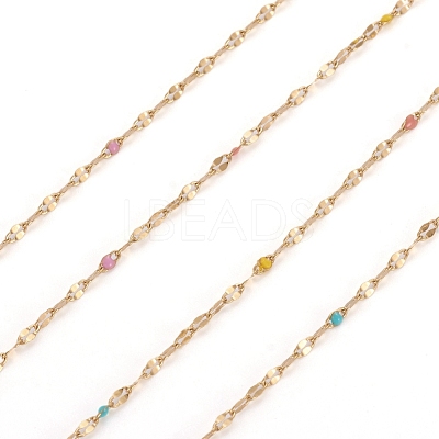 Handmade 304 Stainless Steel Dapped Chains CHS-D026-16L-G-1