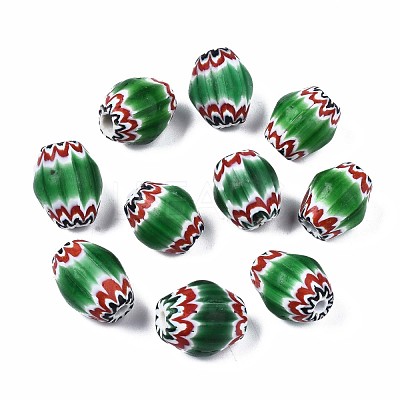 Handmade Millefiori Lampwork Beads LAMP-S197-011-1