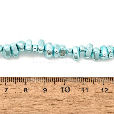 Baking Paint Electroplated Synthetic Non-magnetic Hematite Beads Strands G-H072-D01-01-1