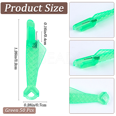 50Pcs Fish Shape Sewing Machine Needle Threaders DIY-CP0011-20C-1