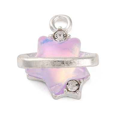 Rack Plating Alloy Cubic Zirconia Pendants FIND-Q116-03S-02-1