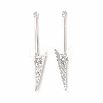 Rack Plating Alloy Big Pendants PALLOY-E025-10P-1