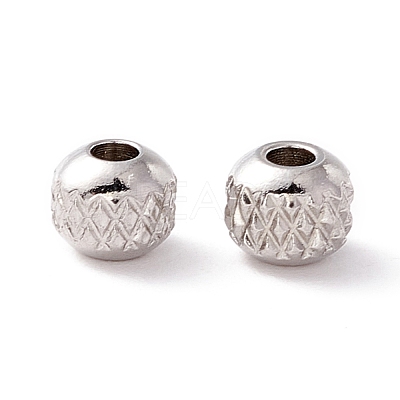 201 Stainless Steel Beads STAS-A057-01B-P-1