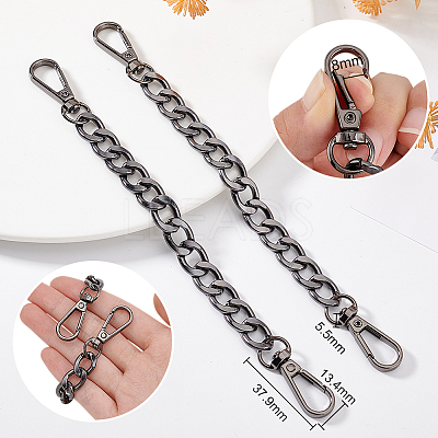 Aluminum Curb Chain Bag Shoulder Straps FIND-PH0010-43B-1