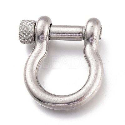 Tarnish Resistant 304 Stainless Steel D-Ring Anchor Shackle Clasps STAS-Z017-16P-1