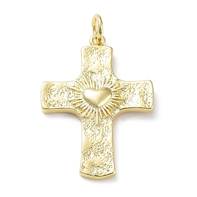 Rack Plating Eco-Friendly Brass Pendants KK-Z036-03G-1