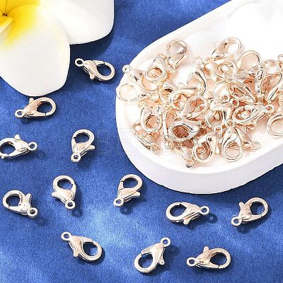 Zinc Alloy Lobster Claw Clasps X-E103-RG-1