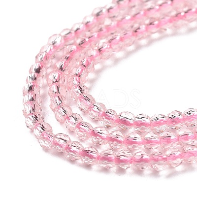 Transparent Glass Beads Strands GLAA-H021-03-08-1