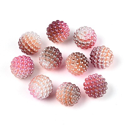 Imitation Pearl Acrylic Beads OACR-T004-15mm-19-1