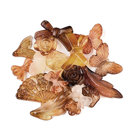 Transparent Acrylic Beads OACR-H039-04J-1