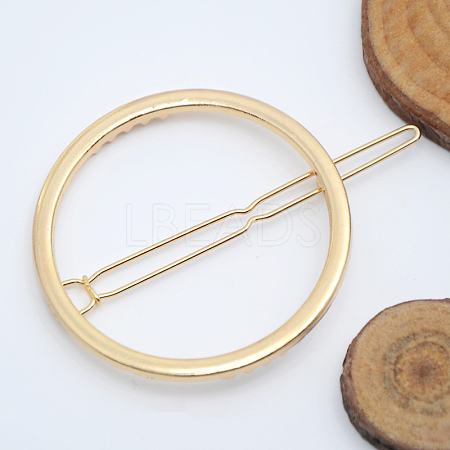 Alloy Geometric Hair Barrettes OHAR-PW0001-216-22-1