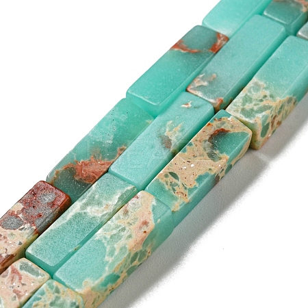 Synthetic Imperial Jasper Dyed Beads Strands G-D077-C01-08-1