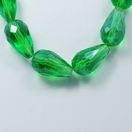 Electroplate Glass Beads Strands EGLA-R008-15x10mm-3-1