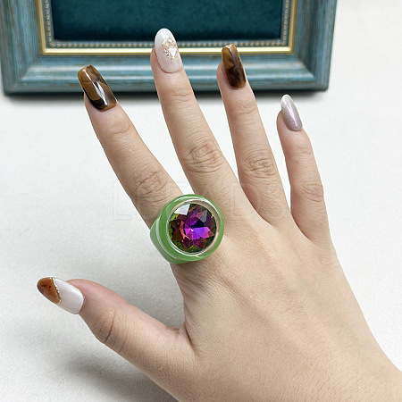 Acrylic & Resin Finger Rings WG6E790-03-1